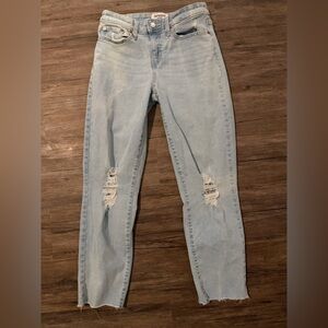 Levi's Light Blue Ripped Skinny Jeans